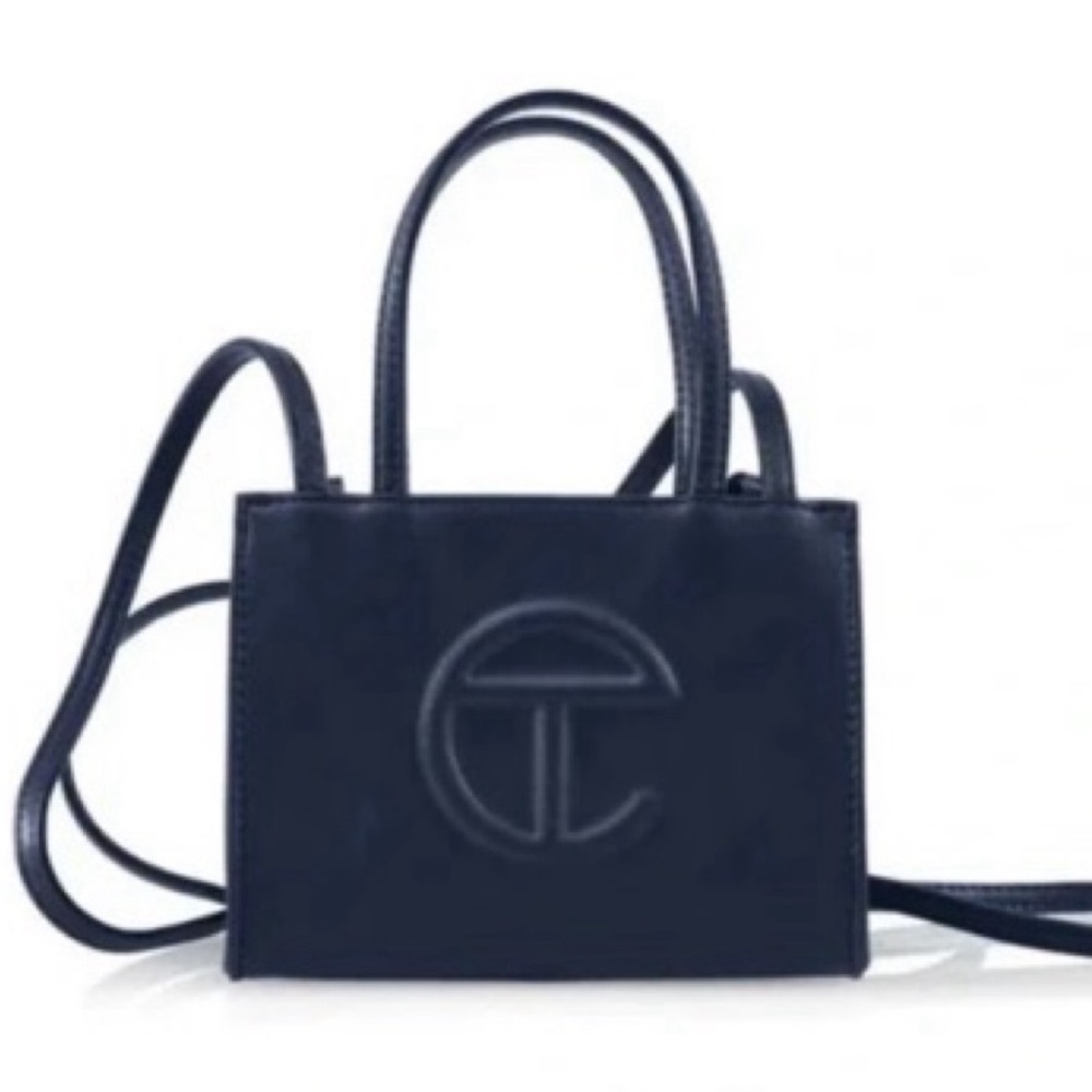 NAVY small telfar bag - tags attached